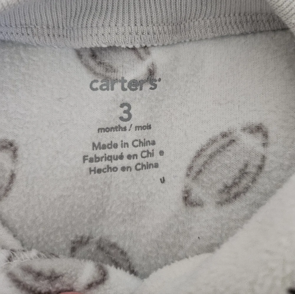 Carter's Footed Sleeper Pajamas, Bundle of 2, Size 3 Mos.